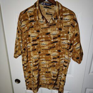 Vintage Streetwear 1990s Kno Betta Signature Logo Top Bowling Style Shirt Retro